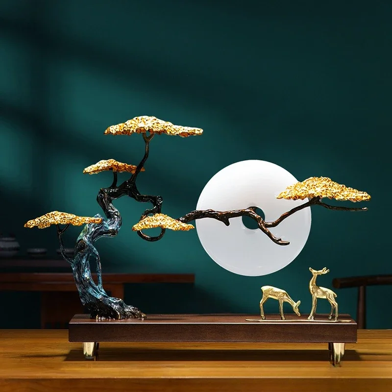 New Chinese-style entrance decoration, high-end office handicrafts 3