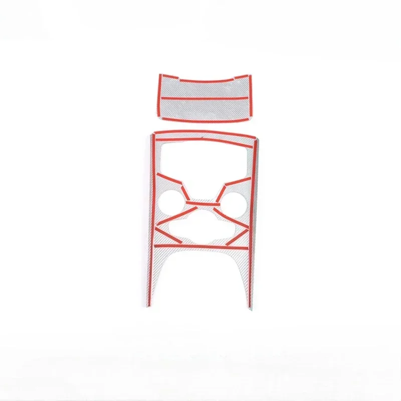 

For Alfa Romeo Stelvio Real Dry Carbon Fiber center console gear shift cup panel modified interior decoration Accessories