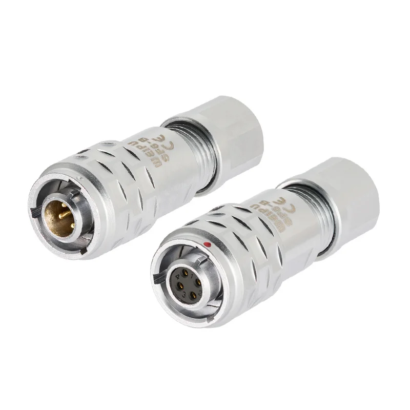 IP67 Waterproof WEIPU SF6 Aviation Circular Connector 4pin 2pin 3pin 5pin Brass Male Female Plug for Blackmagic BMPCC 4K Camera