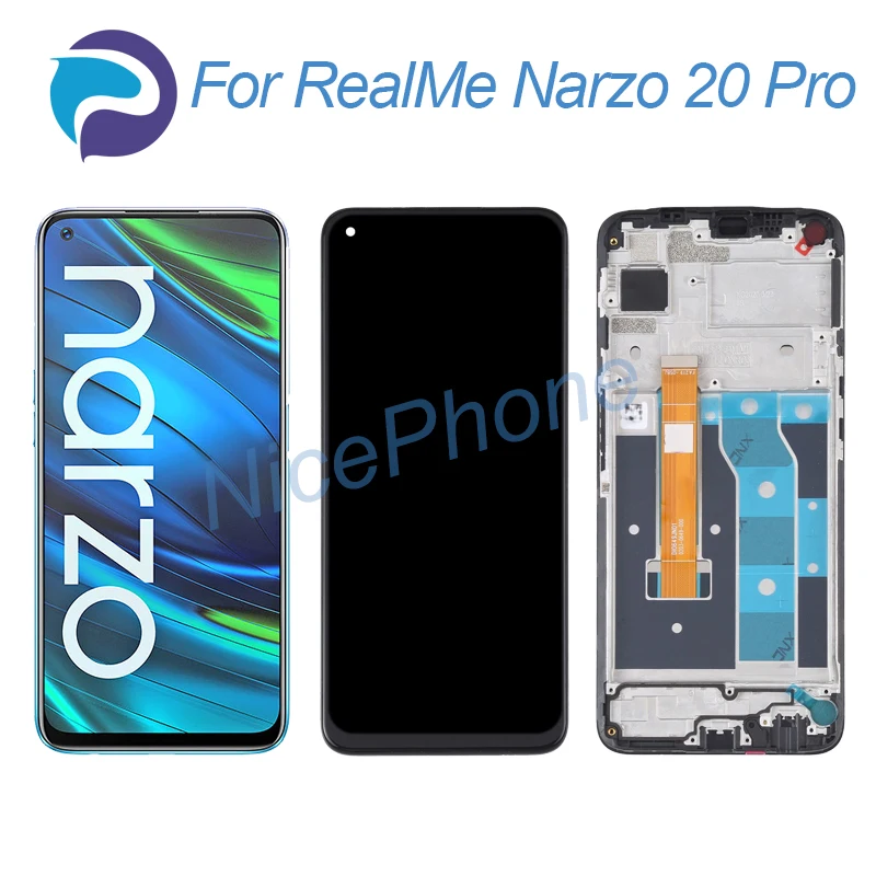 

ЖК-экран и сенсорный дигитайзер для RealMe Narzo 20 Pro, дисплей RMX2161 2400*1080 Для RealMe Narzo 20 Pro, ЖК-экран