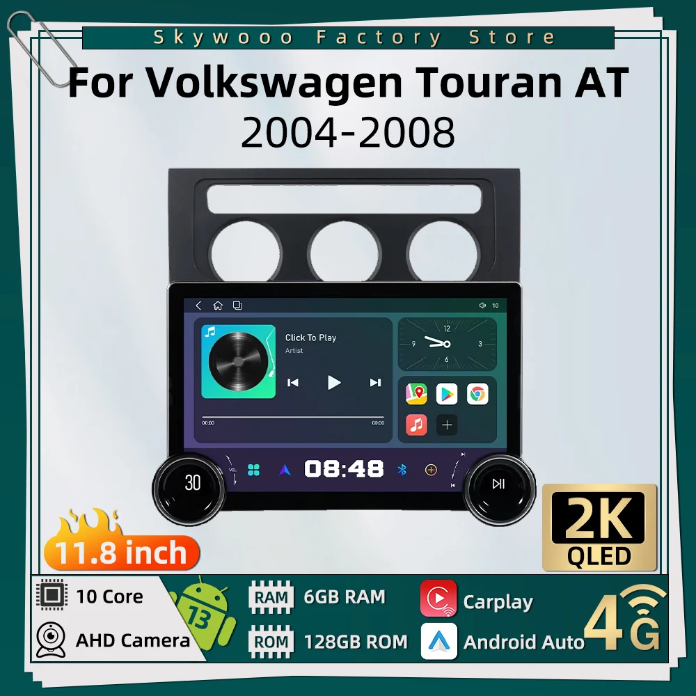 

Car Radio 11.8 Inch for Volkswagen Touran 2004-2008 AT 2 Din Android Stereo GPS WIFI Navigation Autoradio Auto Multimedia Player