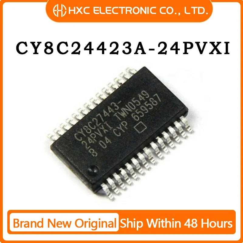 1PCS/5PCS/10PCS/50PCS CY8C24423A-24PVXI IC MCU 8BIT 4KB FLASH 28SSOP Brand New Original IC Chip