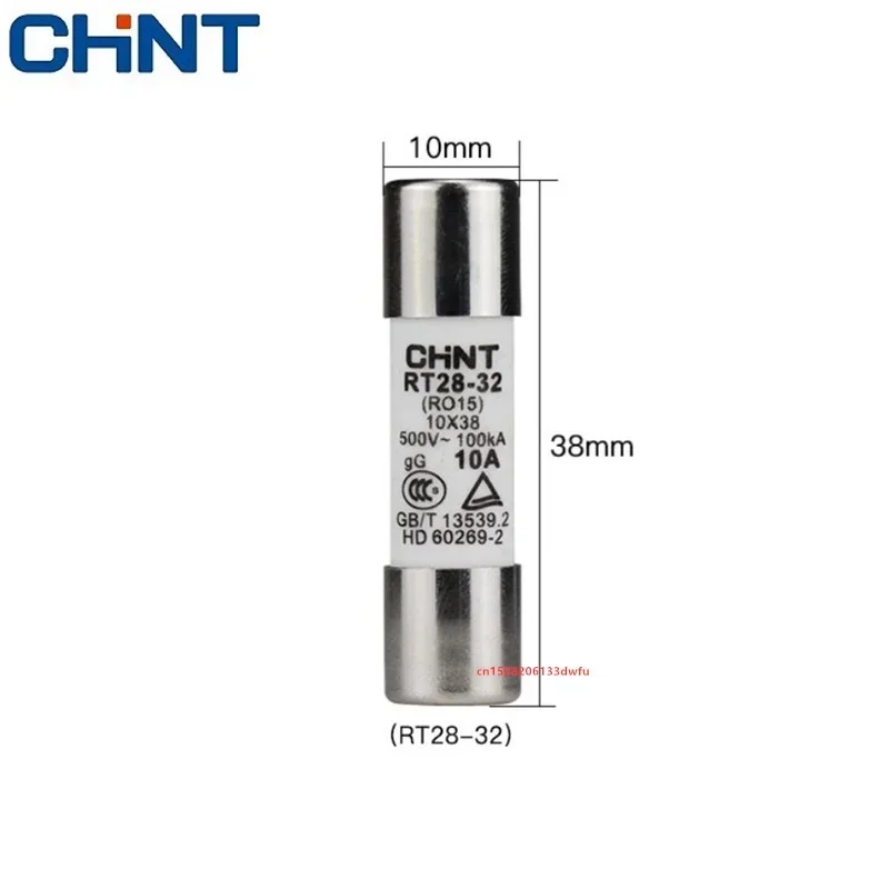 CHINT RT28-32 (RO15) 10X38 RT28-63 (RO16) 14X51 500V 2A 10A 16A 20A 25A 32A 40A 50A 63A Ceramic Fuse Link Fuse Fusible Core Kit