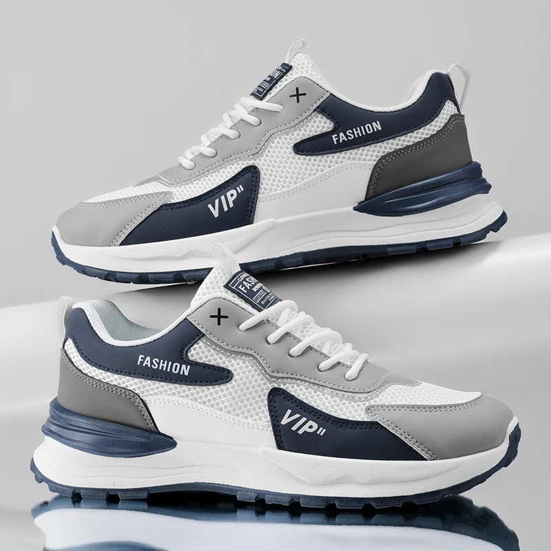 

Fashion Summer Men's Sneaker New High Quality Men's Outdoor Mesh Breathable Casual Hiking Running Shoes 2025 Tenis Masculino