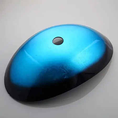 Imagem -05 - Vaso do Banheiro de Vidro Temperado Zappo Pia Oval com Cachoeira Torneira de Torneira Preta Pias de Embarcação Azul Acima da Bacia