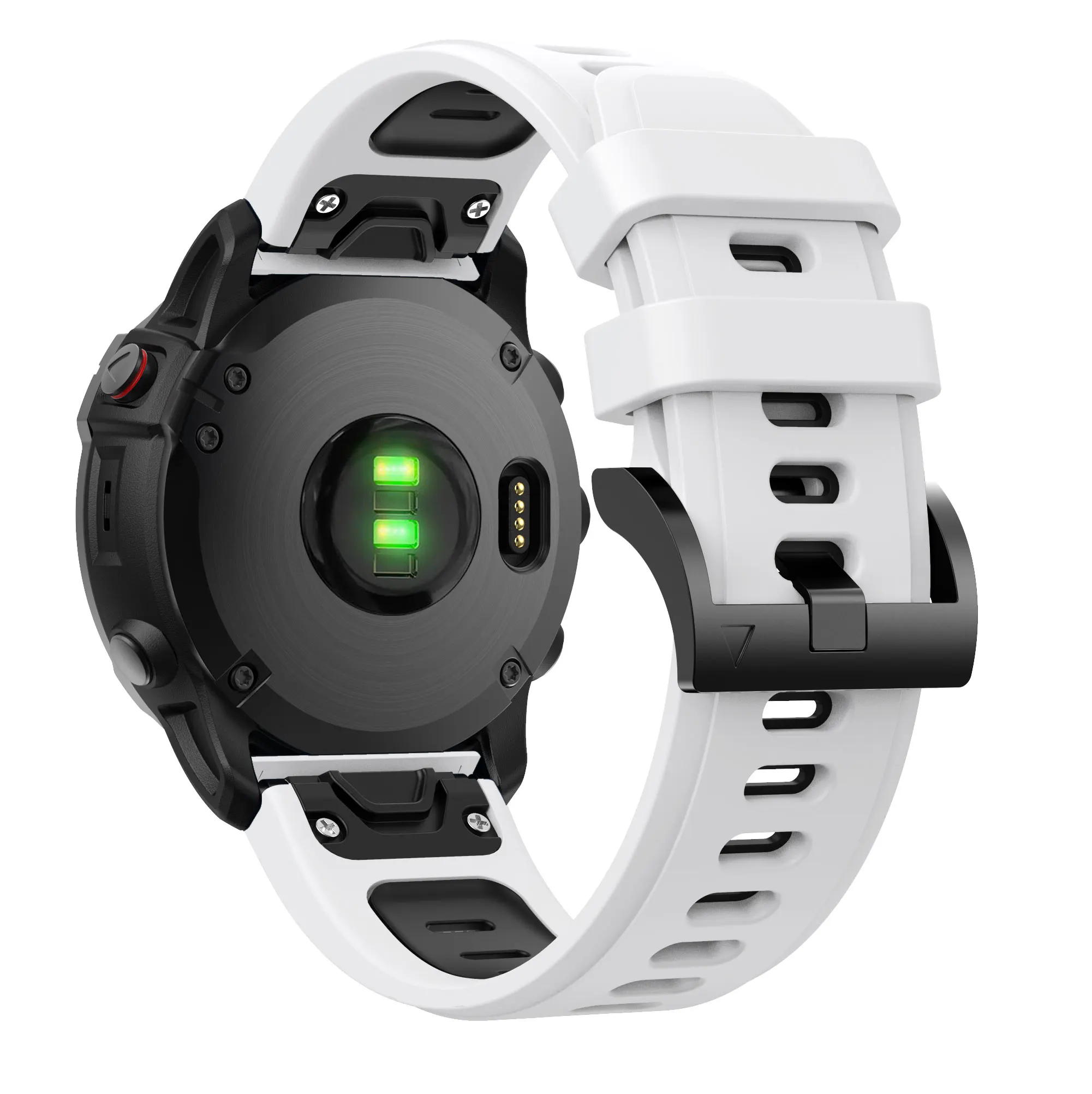 Fenix6x Quick Release Silicone Band Strap for Garmin Fenix 6X Two-Colors Strap 26mm Band Fenix 6x Watch Watchbands Wristband