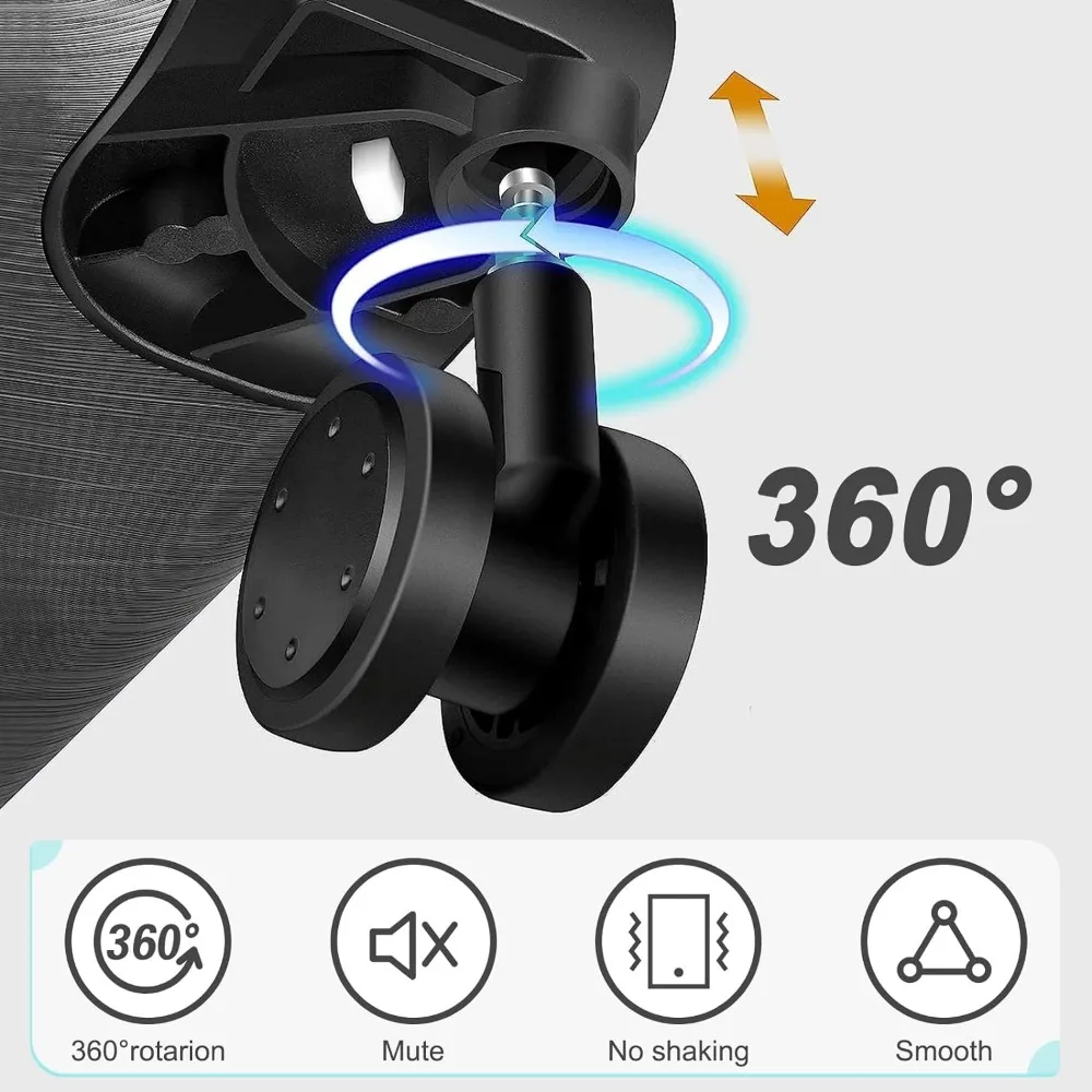 Estojo leve para ABS e PC com trava TSA, bolsa cosmética, conjuntos de bagagem, rodas giratórias, 20 polegadas, 14 polegadas, 20 polegadas, 2 PCs