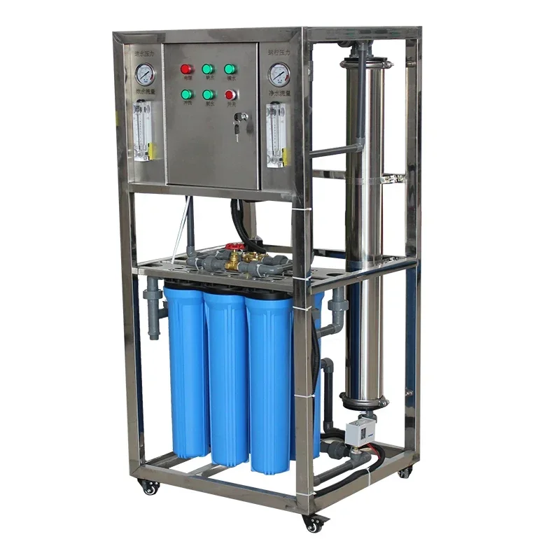 

250 L/hour Water Treatment Machinery RO Reverse Osmosis System, Type 4040 Filter Membrane, Purification of Tap Water Groundwater