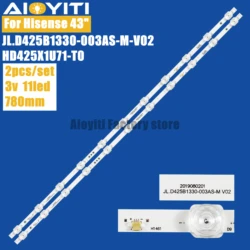 5/10set LED Backlight Strip 11LED For Hisense 43U5069 43AE7000F 43A7100F 43A7300F 43A7500F 43A7100FTUK 43AE7000FTUK H43A7300FTUK