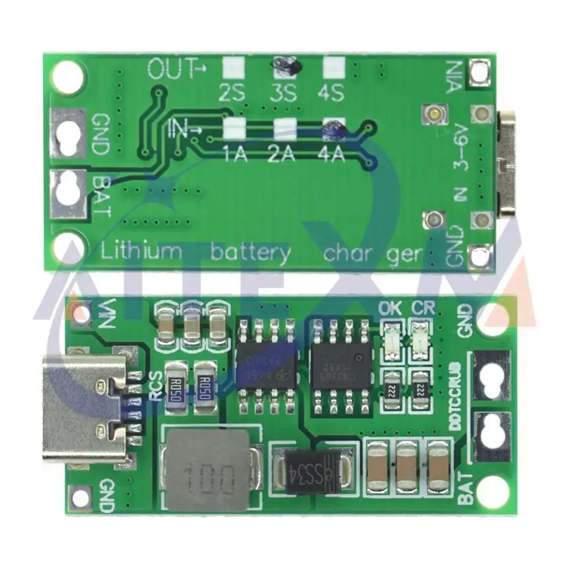 Multi-Cell 2S 3S 4S Type-C To 8.4V 12.6V 16.8V Step-Up Boost LiPo Polymer Li-Ion Charger 7.4V 11.1V 14.8V 18650 Lithium Battery