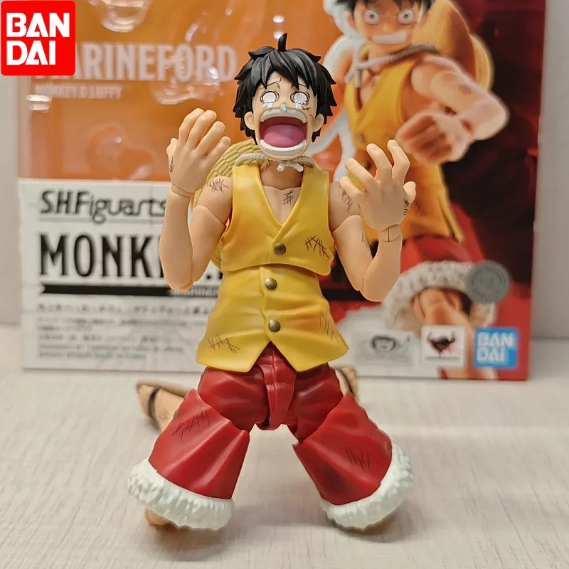 

Bandai Original Anime Figure One Piece S.H.Figuarts Monkey.D.Luffy -Marineford- Action Figurine Model Toy Birthday Gift