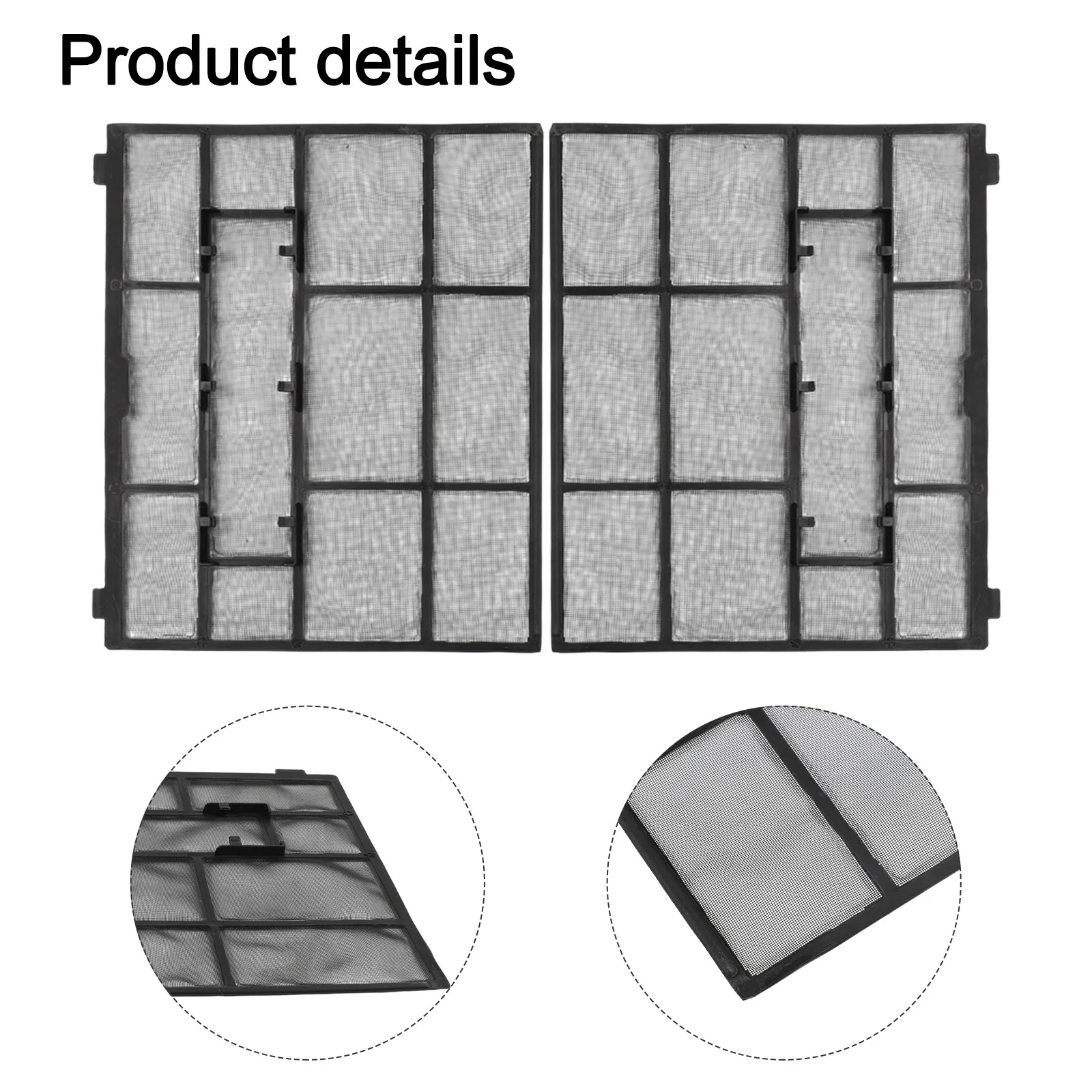 Dust Screen Filter Accessories for Air Conditioner Indoor Units with Hanging Feature to Prevent Dust and Keep Air Clean
