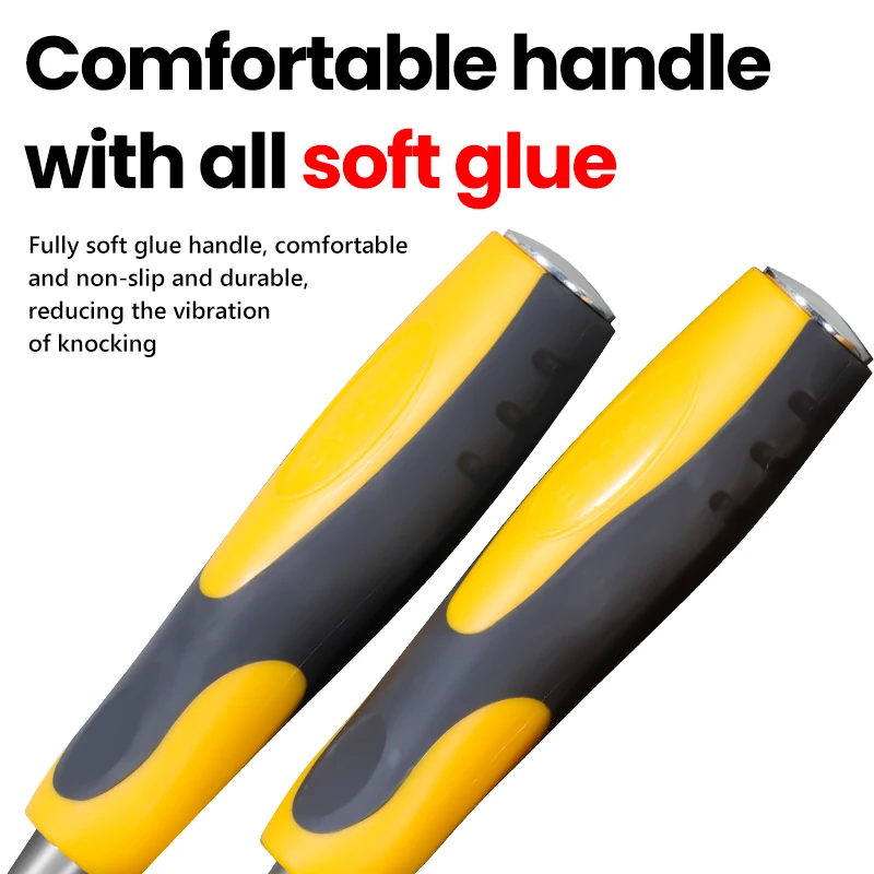 10/13/16/19/25 مللي متر 5 قطعة مجموعة أزاميل نحت الخشب المهنية لأعمال النجارة مع أدوات نحت الخشب المريحة أداة مساعدة ذاتية الصنع #3