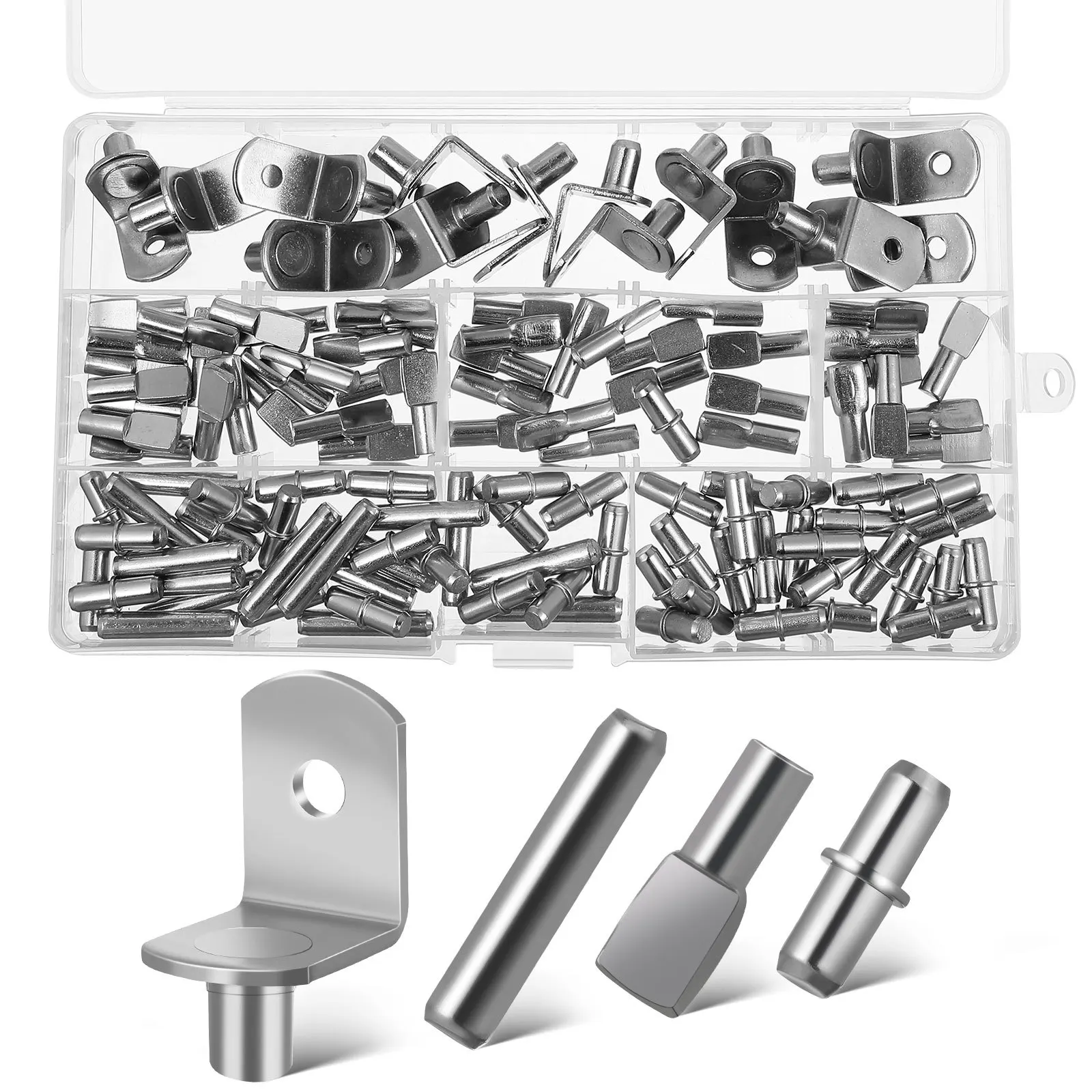 120 Stuks Metalen Plank Pinnen Zware Ondersteuning Pins Voor Glazen Planken Kasten Boekenkasten Verstelbare Plank Beugels