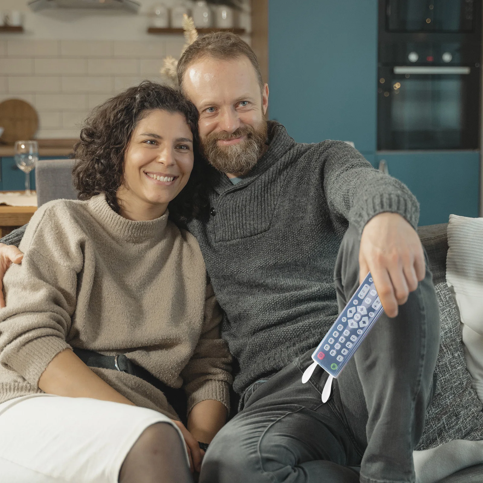 

4Pcs Remote Silicone Cover Luminous Glow Protective Sleeve Anti-Lost Soft Silicone Full Cover for Remote Sleeve for Remote,