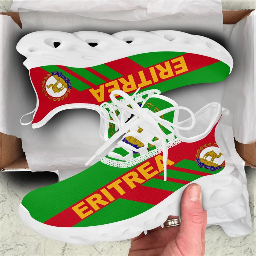 Eritrea Flag Stripe Style Men Casual Shoes Sport Sneakers Durable Outsole Trainer Zapatillas Deportivas Hombre Fashion Men Shoes