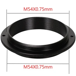 Male External M54 to Male External M54 M54X0.75mm Thread Telescope Adapter Ring Aluminium Alloy Metal