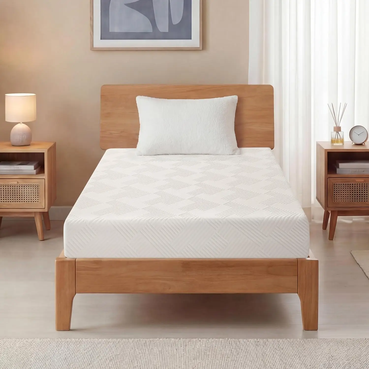 Mattress for Kids , Medium Firm Memory Foam Mattress in a Box for Back Pain Relief, Cool Sleep with Gel, Customized