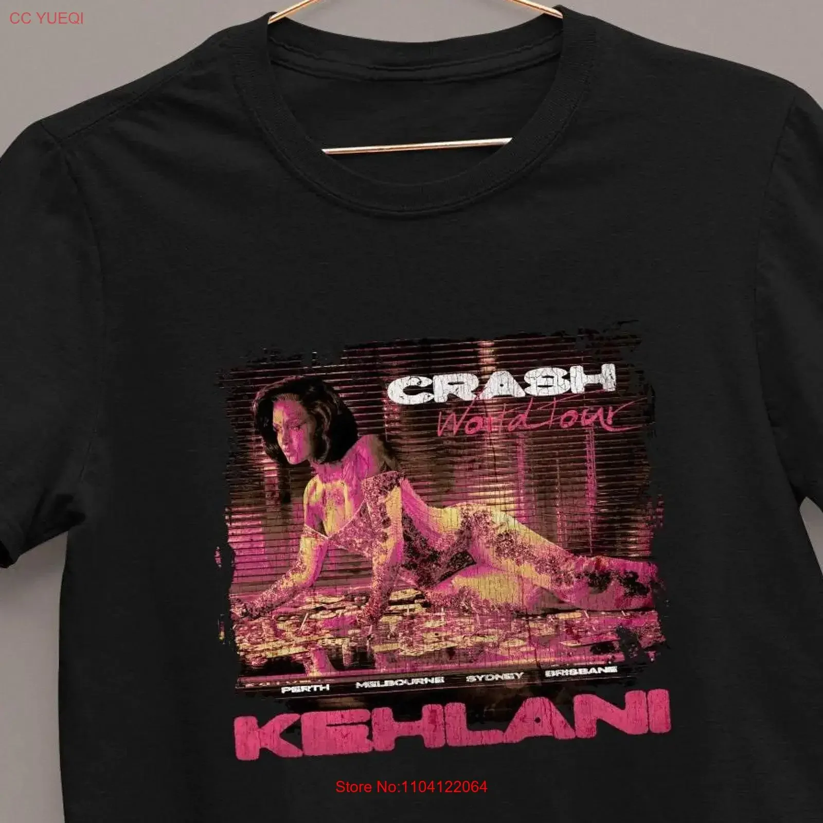 

Винтажная футболка Kehlani Tour в стиле ретро, гранж, Crash World, вдохновение, концертный принт, австралийская винтажная стираная дизайнерская одежда