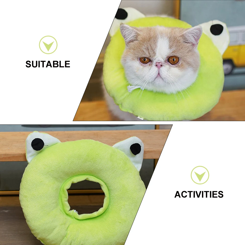 

Cartoon Cat Anti Licking Recovery Collar Adjustable Breathable Pet Protective Collar For Cats Dogs Kitten Shield Sterilization