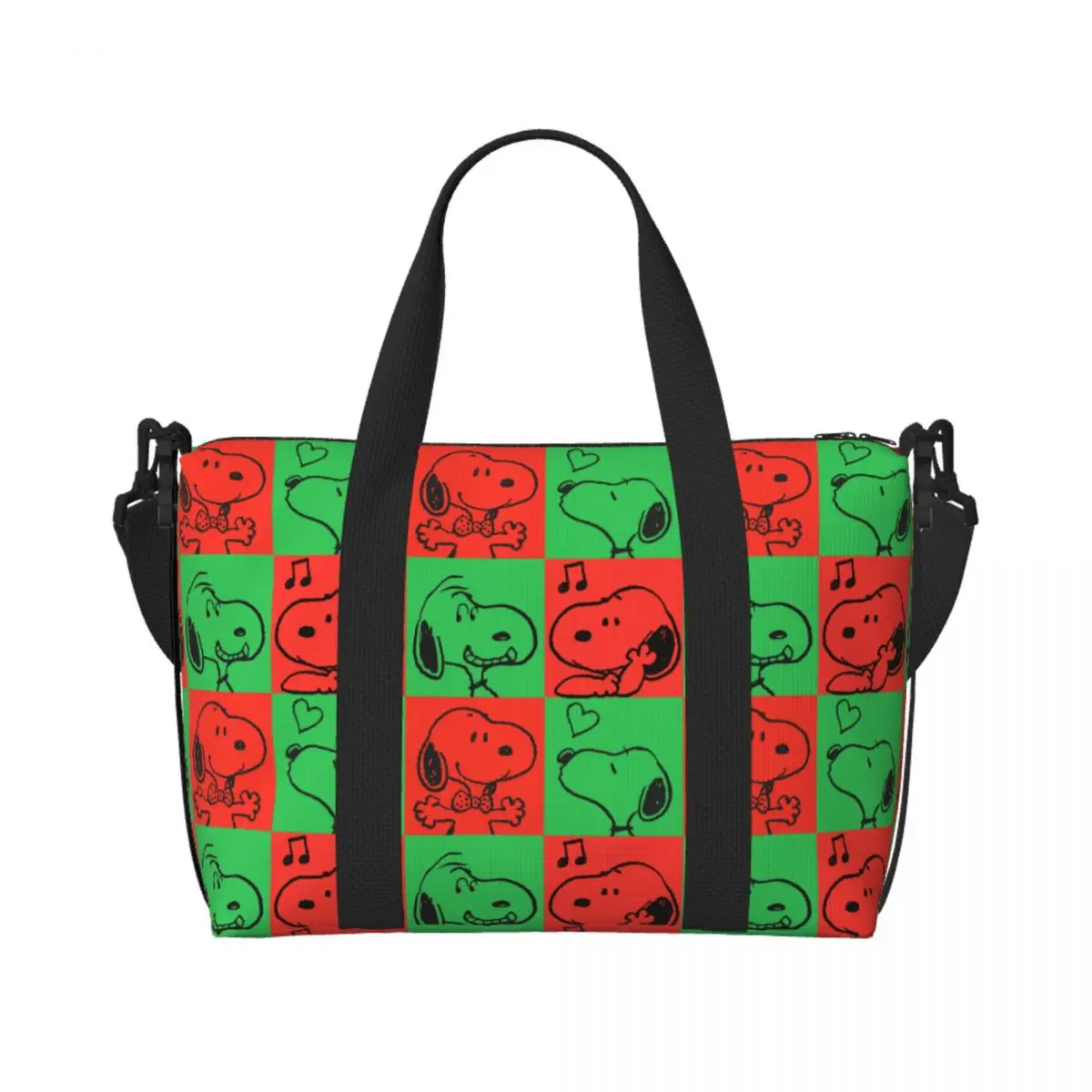 

Custom Snoopys Dog Good Friend Cartoon Comic Beagle Grocery Shopping Tote Bag Women Large Capacity Beach Gym Travel Bags