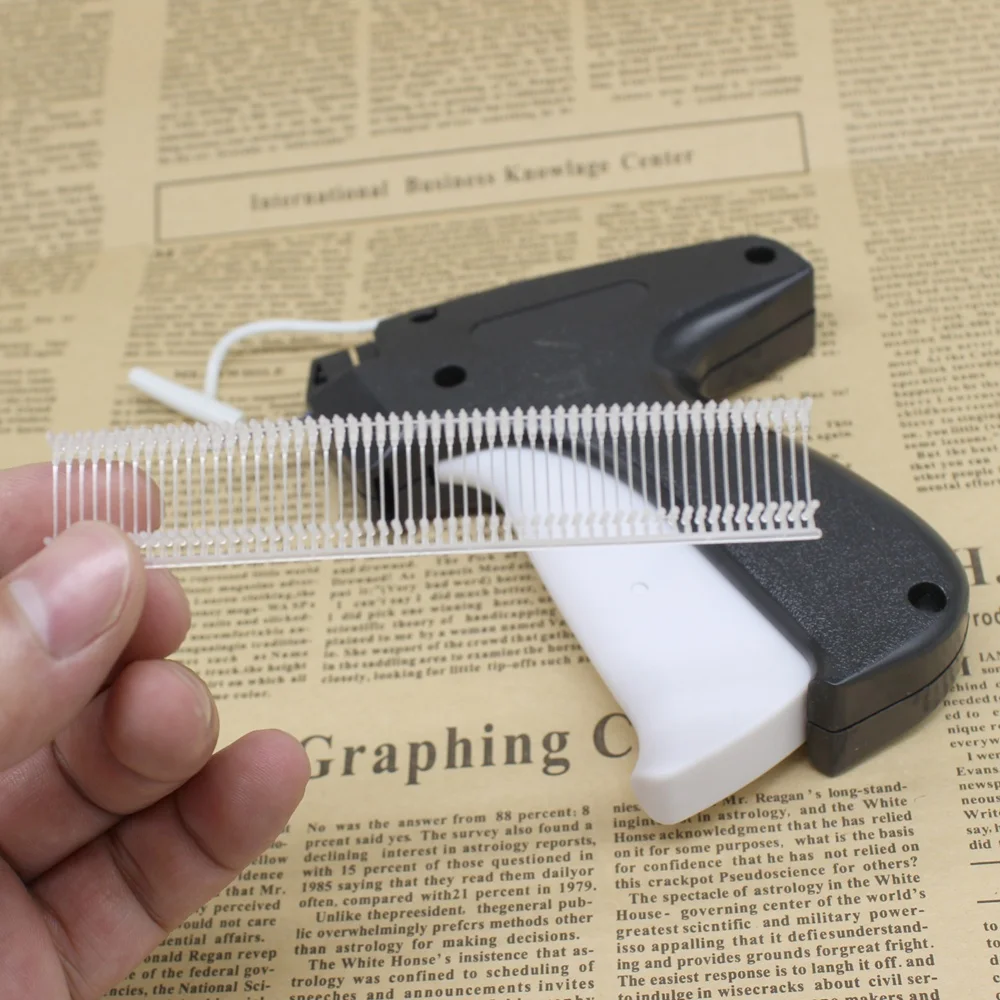 1pcs Tag Gun +1000 or 5000 pcs 10mm Barbs For Clothing Garment Handheld Clothes Price Label Tagging Gun With