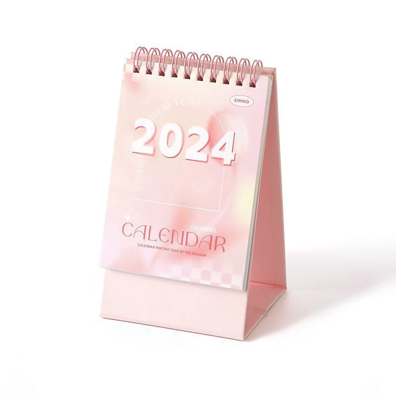 2024 Year Calendar Creative Minimalist Calendar Student Office Desktop Decoration Portable Monthly Calendar For Recording Events