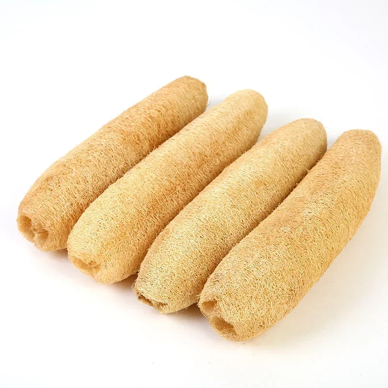 Natural Full Loofah Sponge Non-stick Long Dishwashing Artifact Ecological Planting Good Absorbency Pot Brush Bath Kitchen Tool