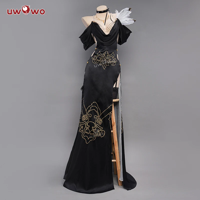 

LAST BATCH UWOWO Nierr: Automataa 2B Yorhaa Cosplay Costume Gown Formal Dress Costume Uwowo×DISHWASHER1910 2B Halloween Costumes