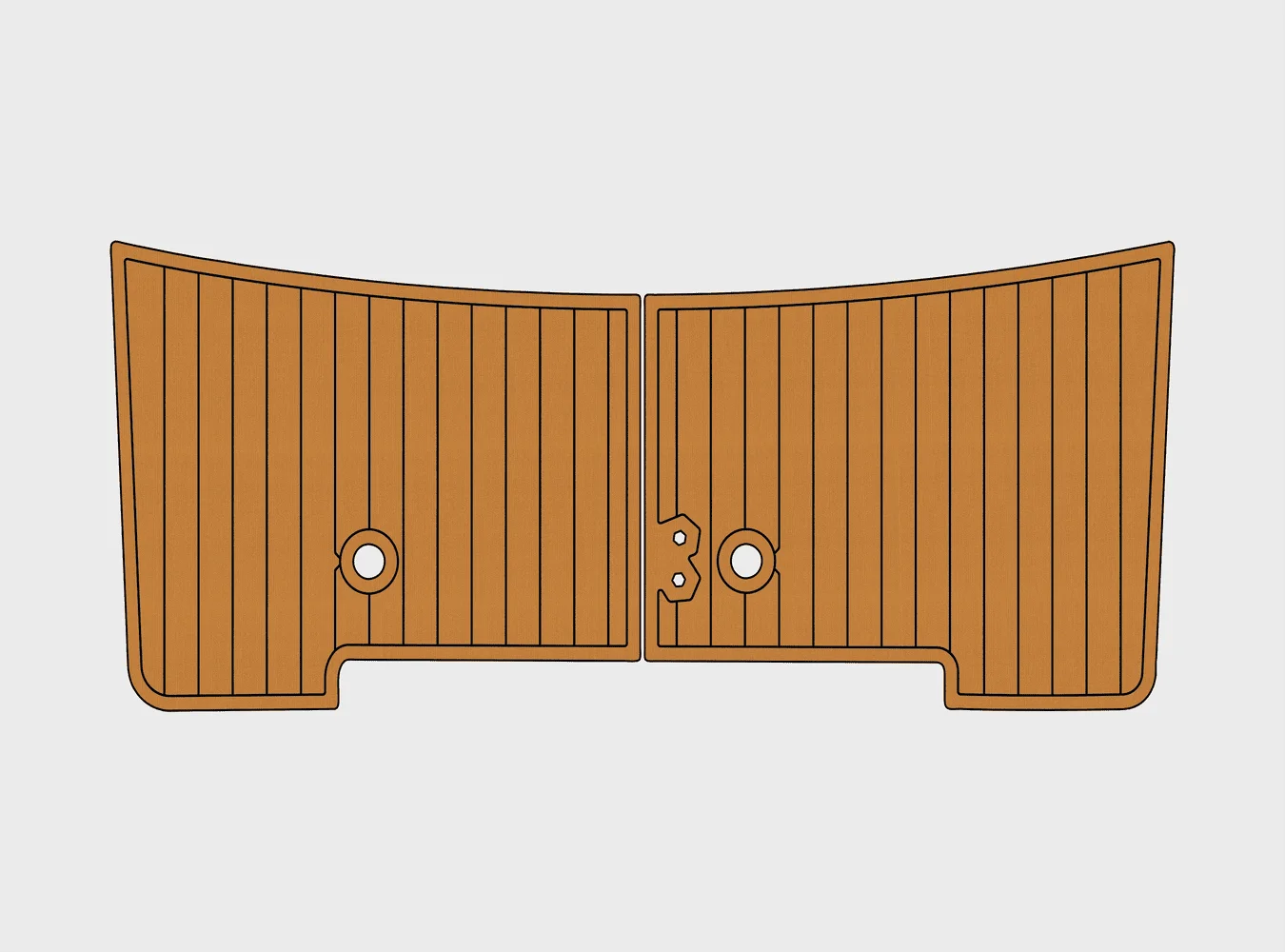 

2016-2018 Регулятор 28 центральная консоль 1/4 дюйма, 6 мм, пена EVA, нескользящий морской коврик из тикового дерева из ПВХ, оздоровительный коврик, водный ковер, морской пол