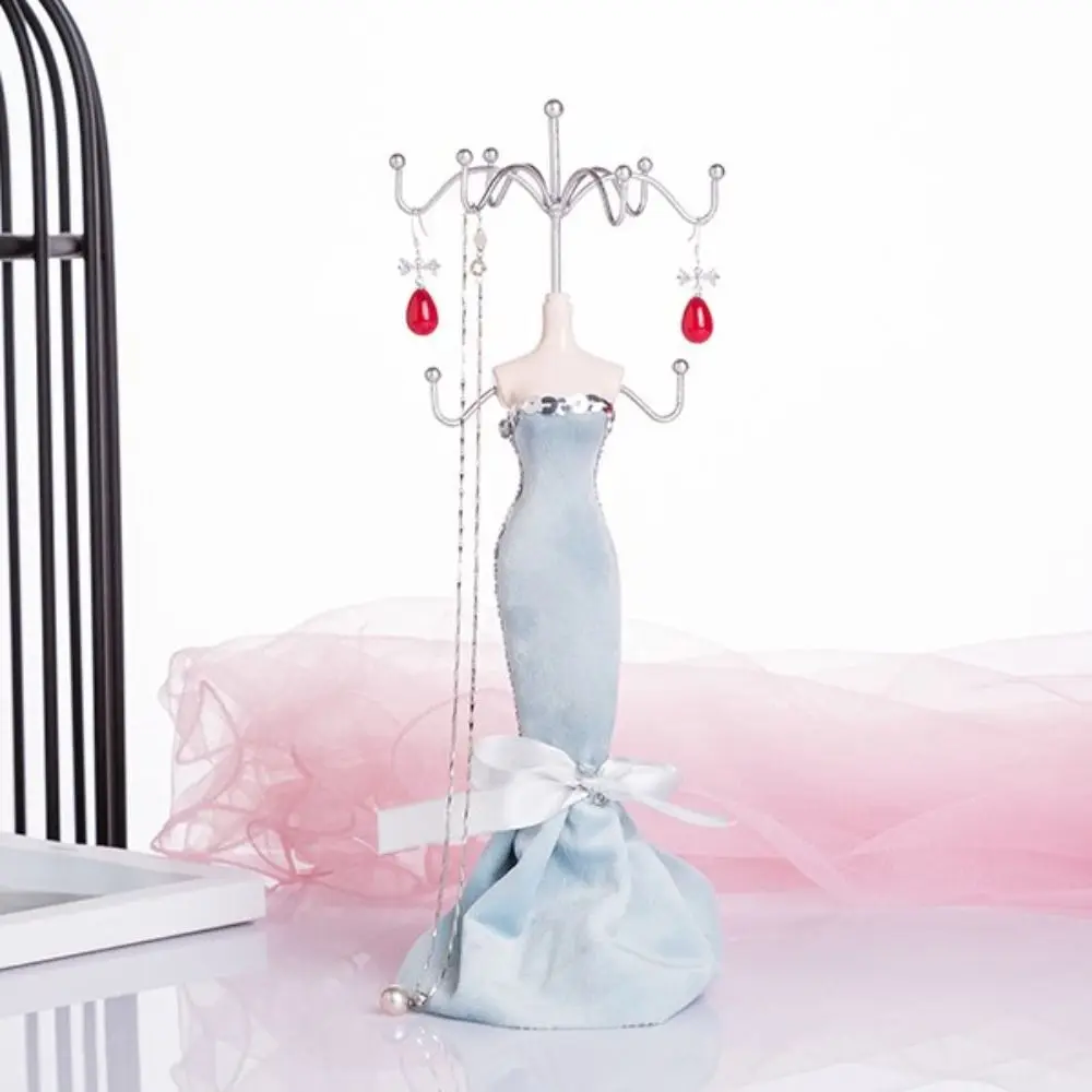

Organizer Rack Necklace Mannequin Display Stand Princess Luxury Earrings Stand Holder Display Elegant Rose