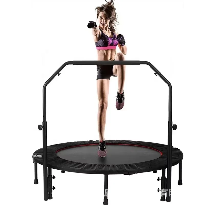 

Foldable Mini Trampoline With Soft Grip Stable Elastic For Home Fitness