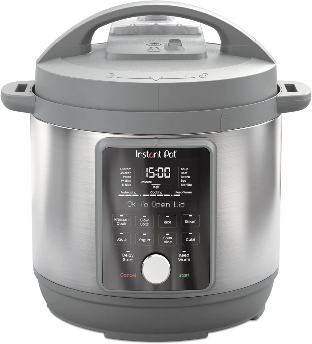 

Pot Duo Plus, 8-Quart Whisper Quiet 9-in-1 Electric Pressure Cooker, Slow Rice Cooker, Steamer, Sauté, Yogurt Maker, Warmer