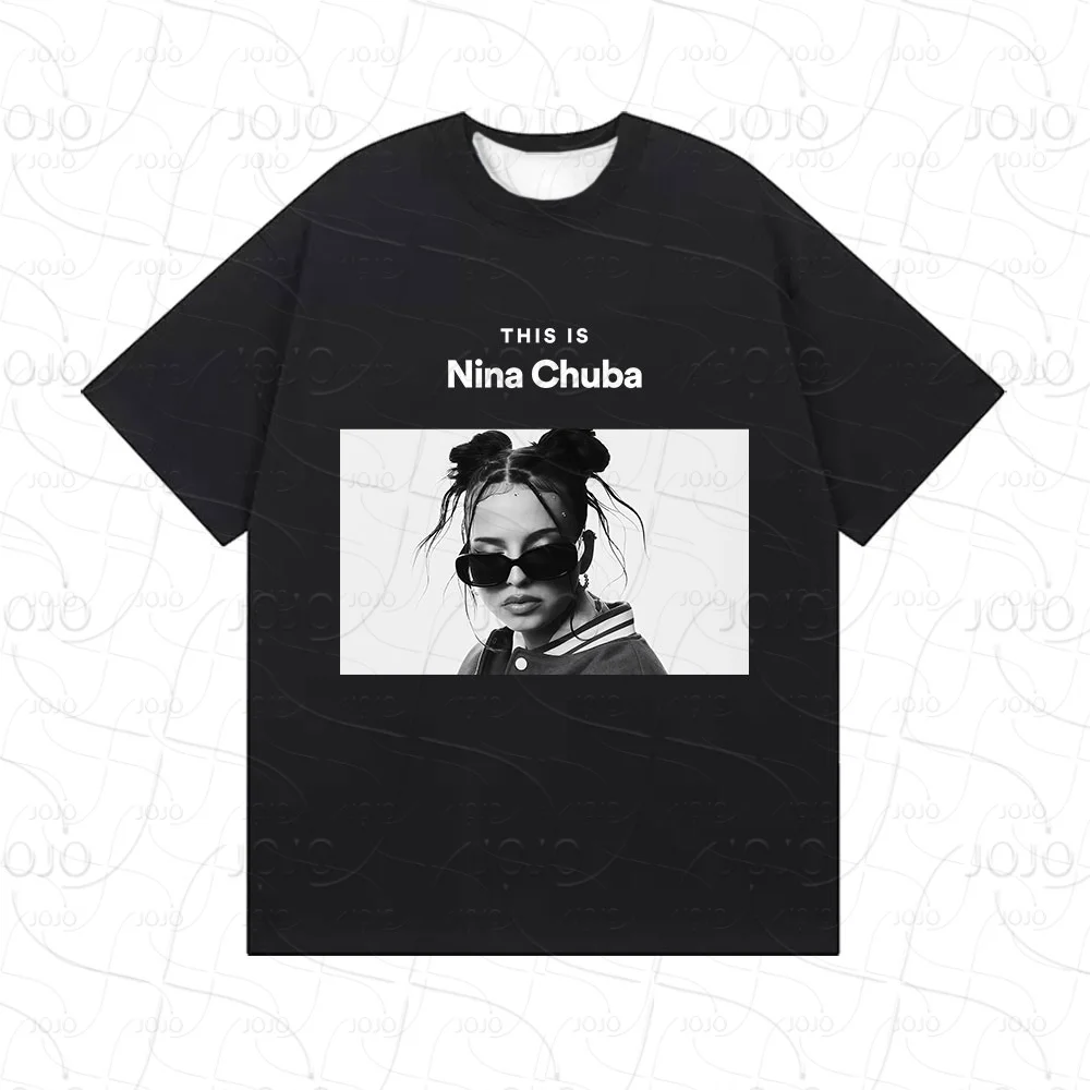 

Singer Nina Chuba Tour Album Graphic T-shirt Mens Women Fashion Harajuku T Shirts Casual O-Neck Short Sleeve T-shirts Streetwear