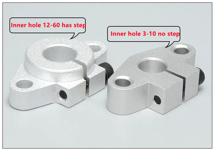 3D Printer Flanged Type Shaft Supports Slit Type Precision Cast Linear Rod Rail Linear Guide Shaft Linear Ooptica diameter3-60mm