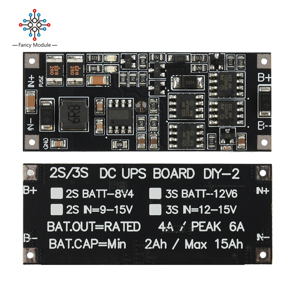 DC 12V/15V 50W 4A 2S 3S Charge Protection Module UPS Power Module Uninterruptible Power Supply Control Board Bidirectional