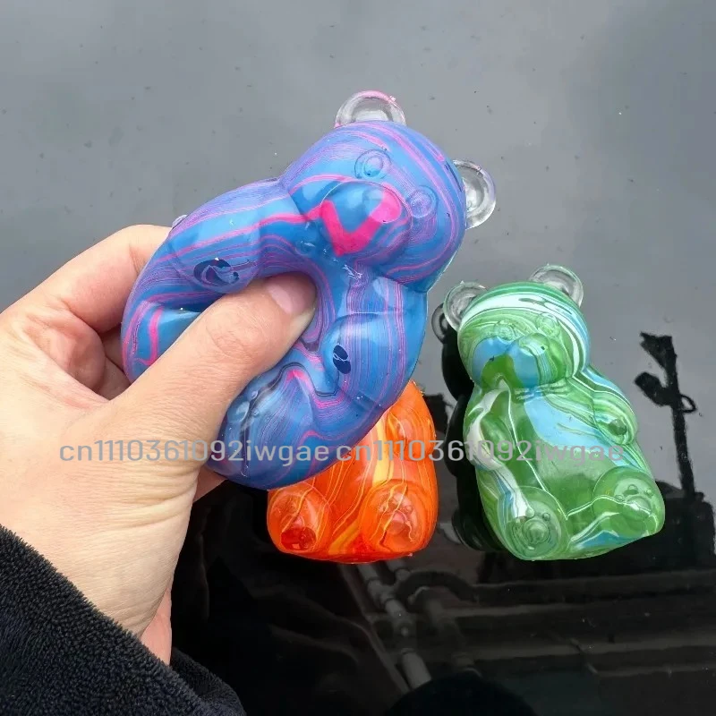 

Squishy Cute Bear Sensory Stress-relief Toy Stretchable Maltose Pinching Squeeze Toy Party Favors Gifts TPR Slow Rebound