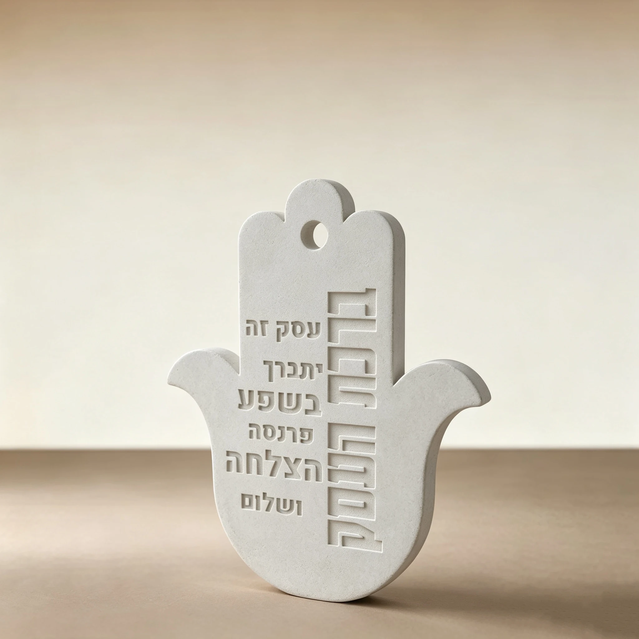 Hamsa Hand Birkat Haesek Silicone Mold Jewish Business Blessing Plaque Mould for Gypsum Cement Resin Judaica Wall Hanging Decor