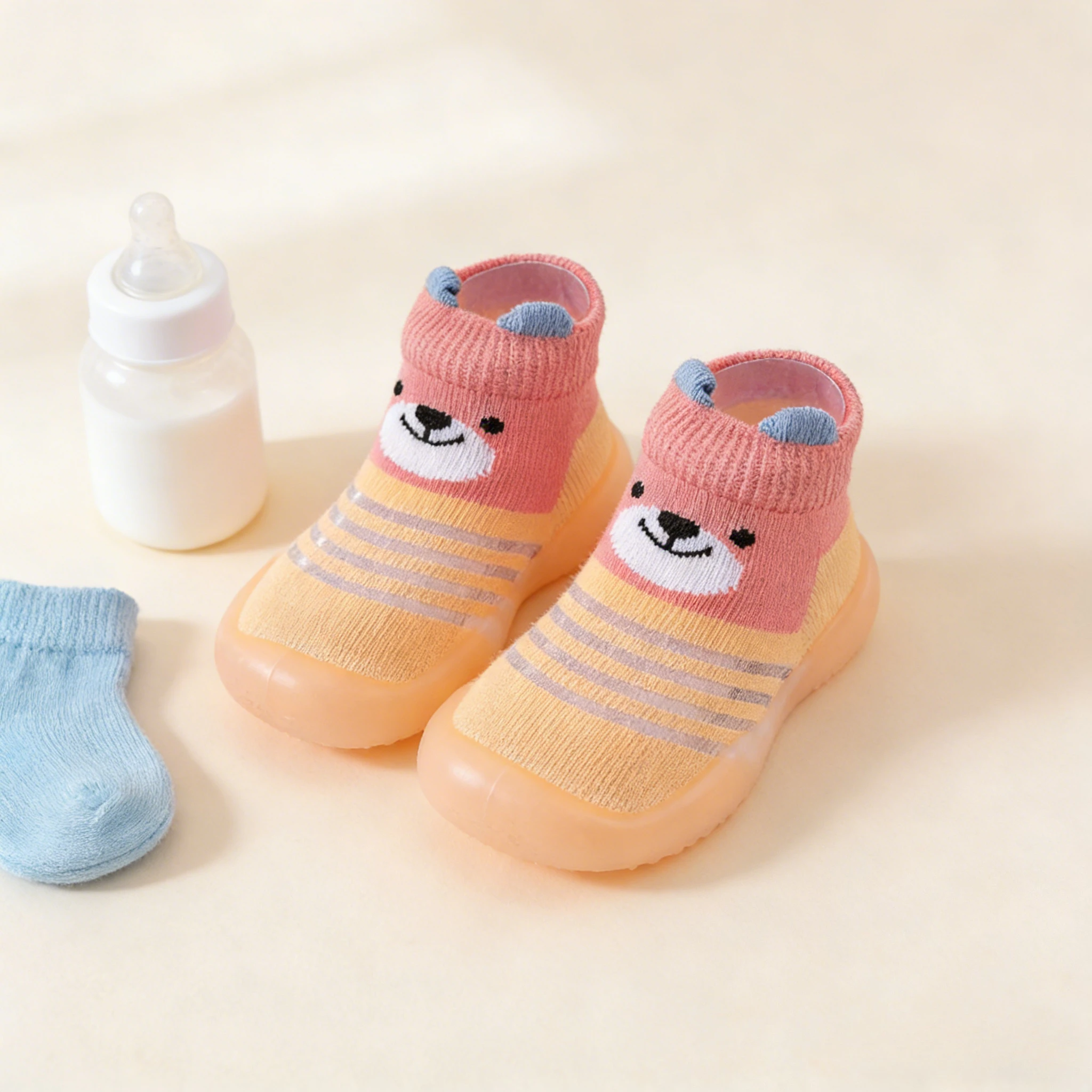 2026 New Baby Socks and Shoes Colorful Cute Children's Soft Soled Rubber Shoes for Boys and Girls Toddlers' Walking Shoes view 4