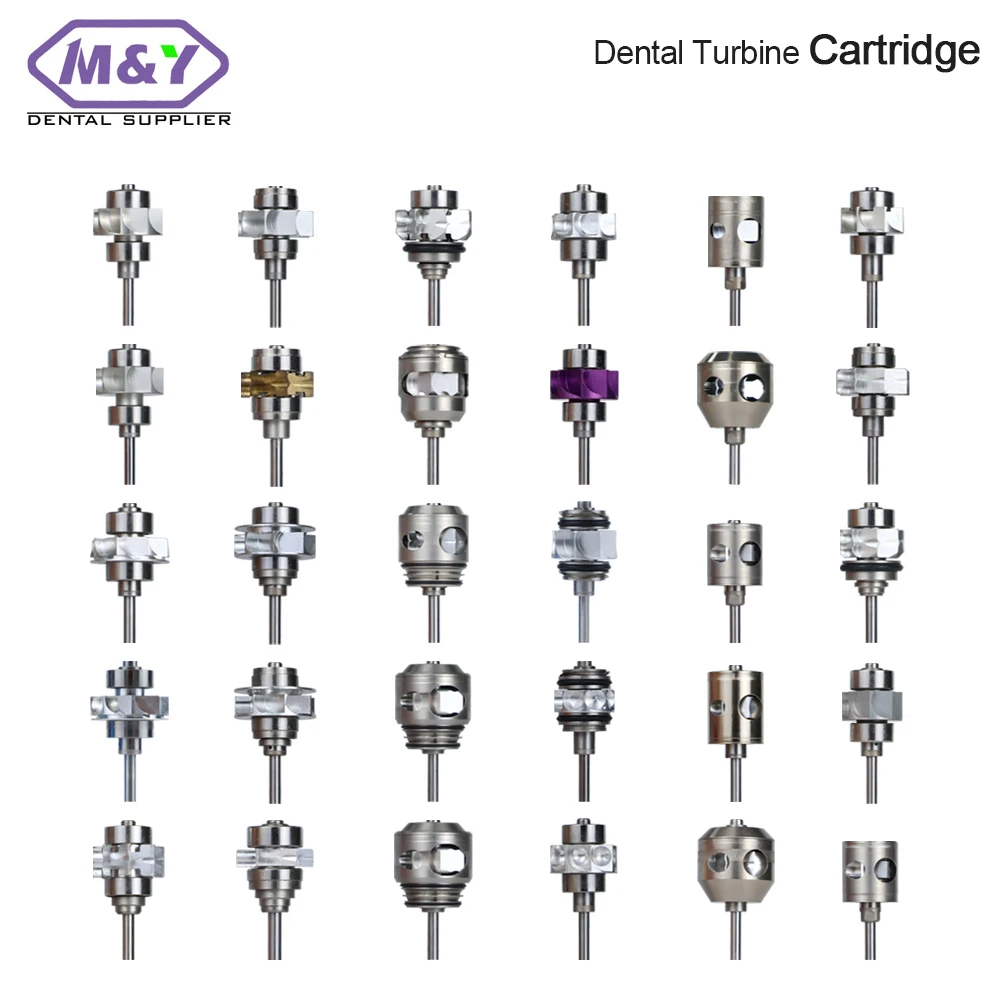 Free Shipping Dental Turbine Handpiece Cartridge Rotor Series Dentist Product ceramic bearing push button head spare parts