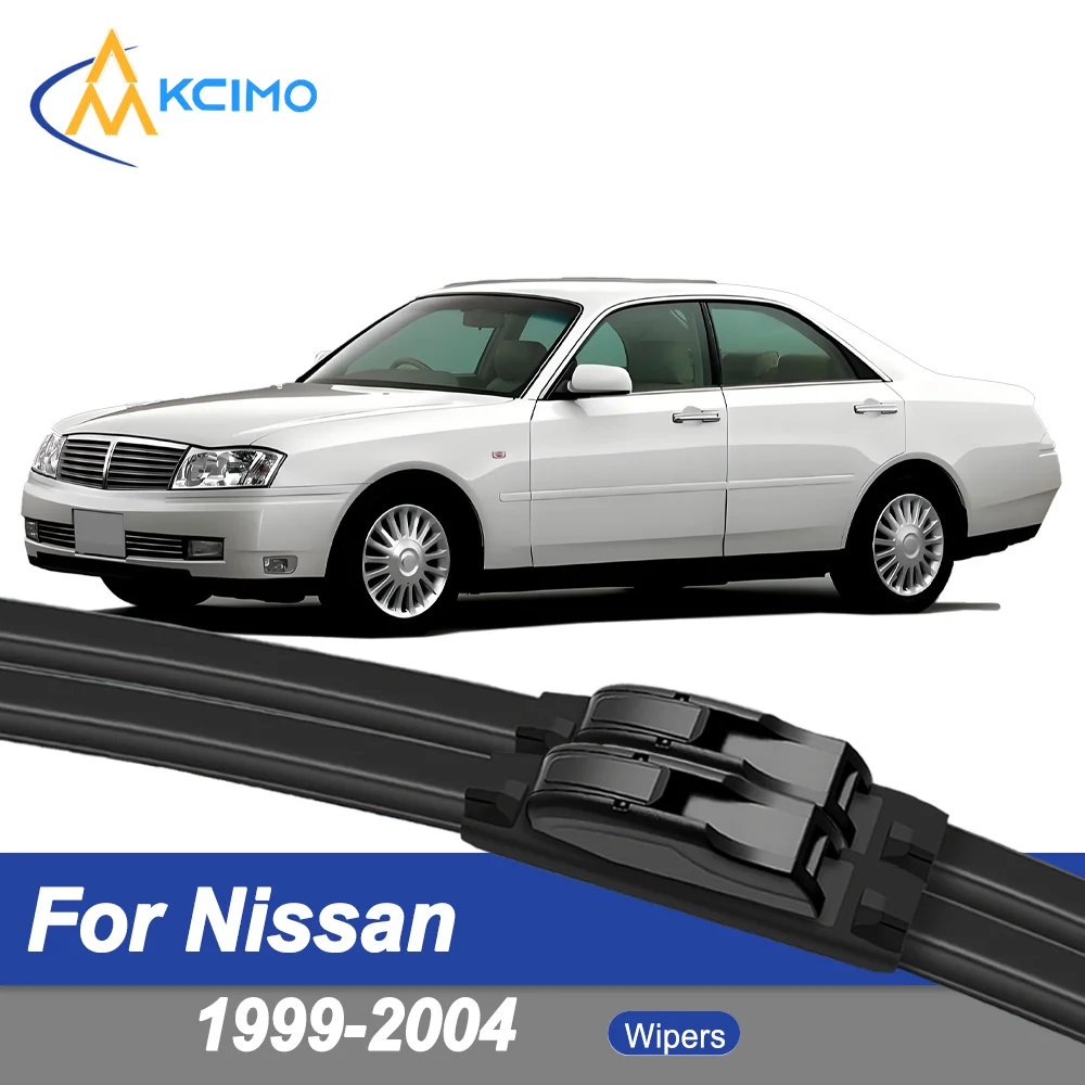

Premium Rubber Durable Silent Windshield Wiper Blades 2pcs for Nissan Gloria Y34 1999-2004 Cedric Infiniti M