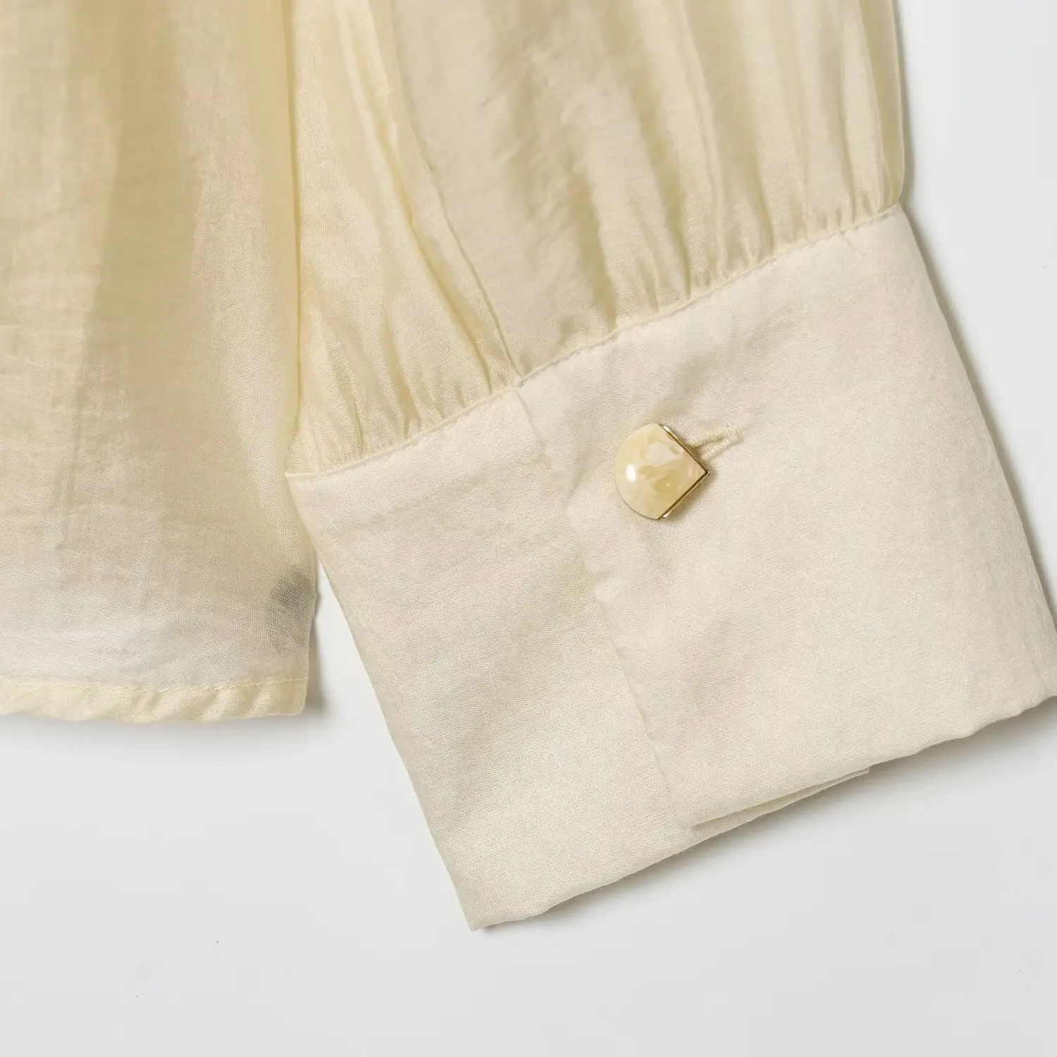 NINE ZAR feminino irt com gravata borboleta longa sve em camadas decoração europeia sle solto ajuste v-ne poliéster linha a sve