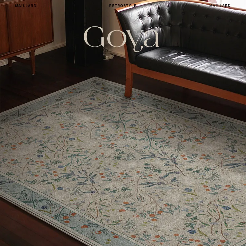 

American Style Chinese Floral Rugs Carpet for Living Room Soft Room Decor Large Floor Mat Sofa Bedroom Soft Modern Carpet