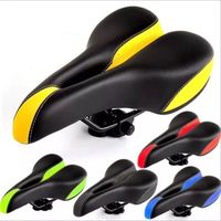 PU Leather Oversized Bike Seat Soft Comfortable Waterproof Wide Bicycle Saddle High Elasticity Shock-absorbing Cycling Cushion