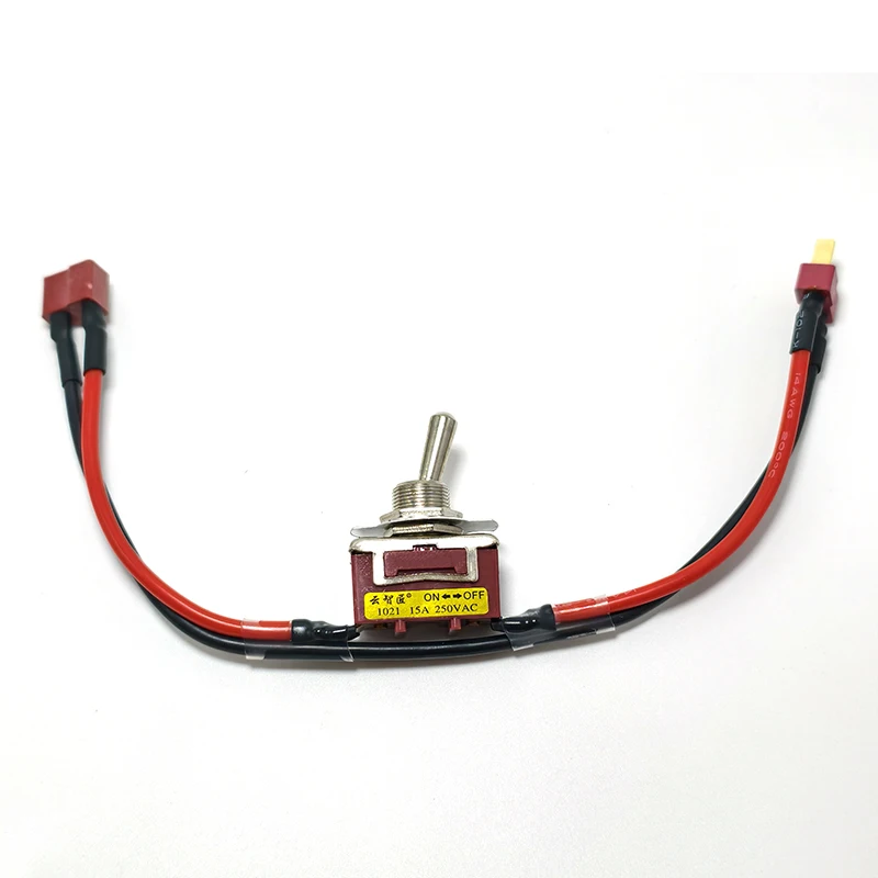 

1pcs Large Current High Load Switch w XT60 XT90 T Plug Power On-off Toggle Switches for RC Airplane ESC Motor Connecting Adapter