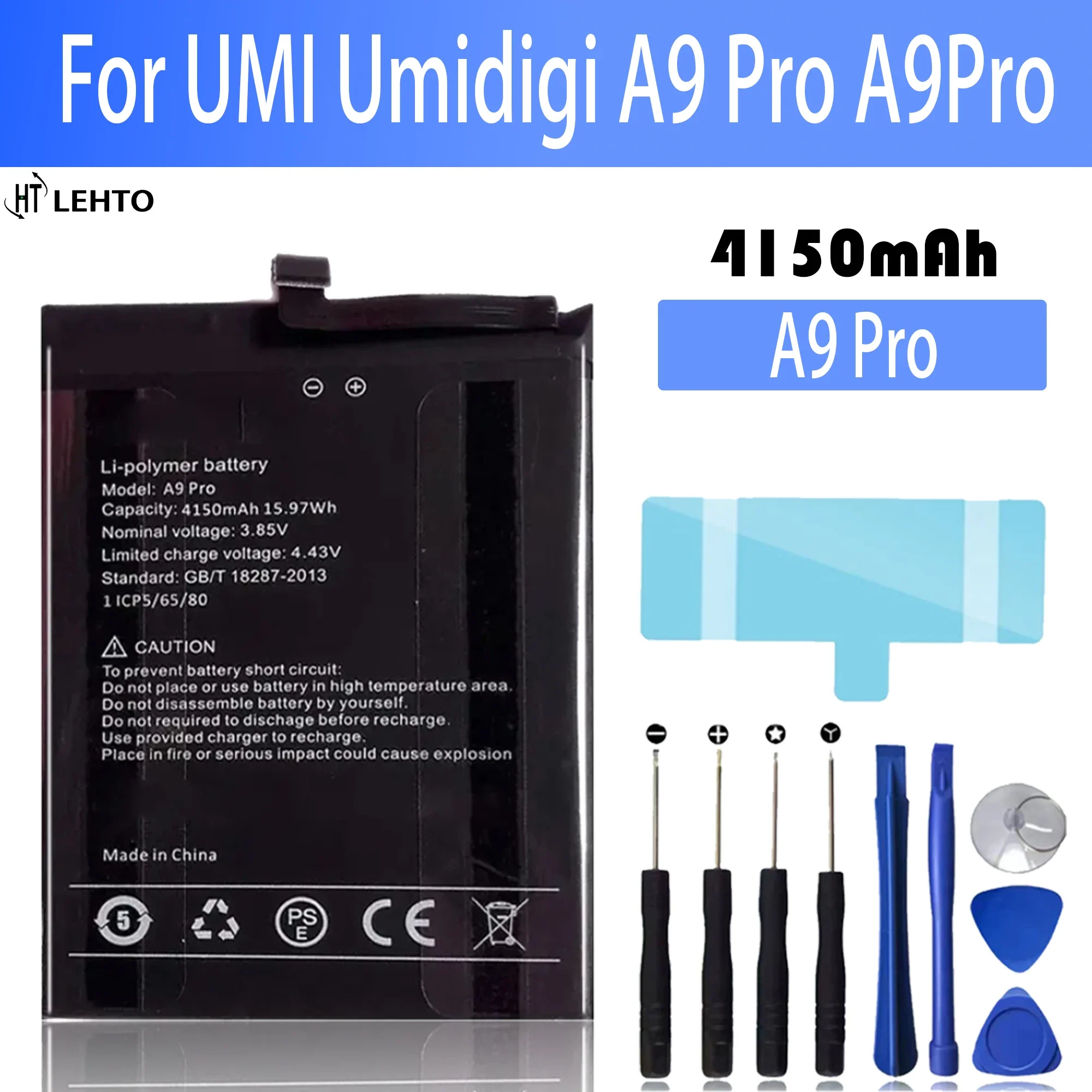 

A9 Pro Battery For UMI Umidigi A9 Pro A9Pro Original Capacity Phone Batteries Bateria