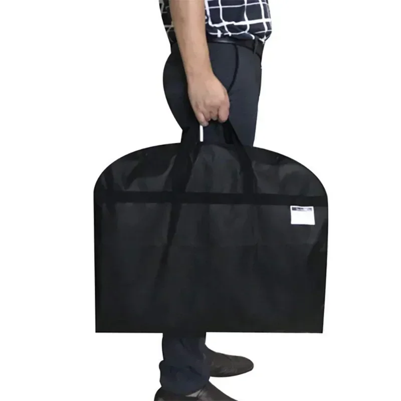 OMW7 Saco de pó portátil para fácil armazenamento de roupas, preto elegante, popular entre homens e mulheres