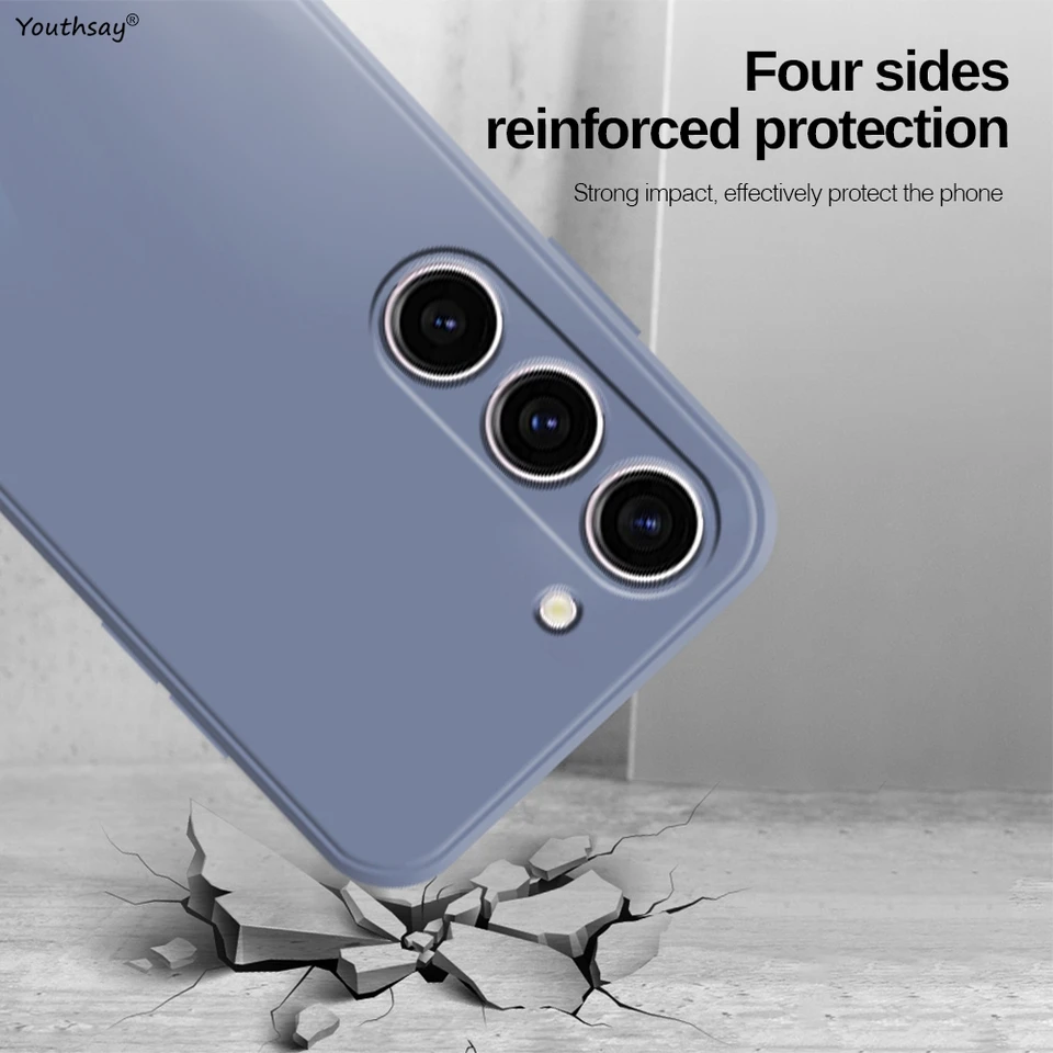 Funda para Samsung Galaxy A16, cubierta para Samsung Galaxy A17 A16 A56 A36 A15, funda original de silicona líquida suave para Samsung A16 6