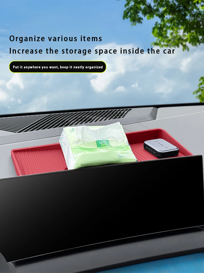 Silikon-Aufbewahrungsbox für BMW X3 G45 2025 LHD Armaturenbrett-Organizer – Detail 3