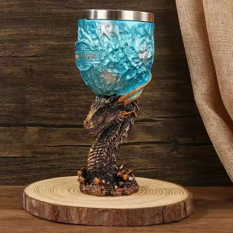 

5 Styles！The King's Chalice，Medieval Drinking Vessel Set，Red Wine Stainless Steel Inner Container Creative Gift